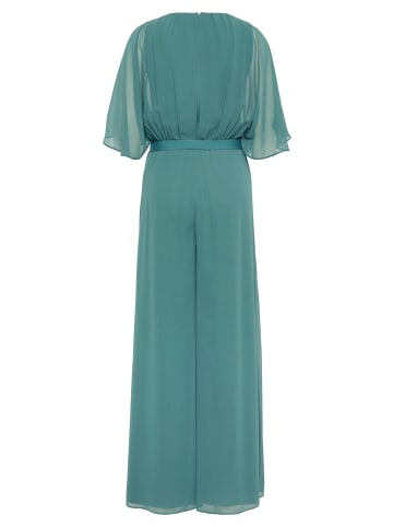 Vera Mont Jumpsuit mit Bindegürtel in Dark Emerald