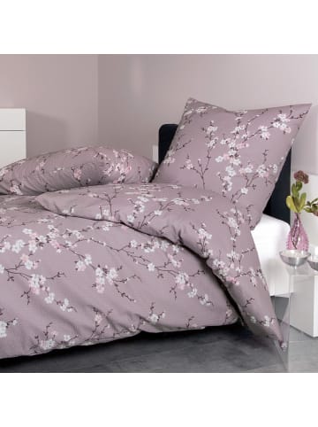 Janine Mako-Soft-Seersucker Bettwäsche in mauve