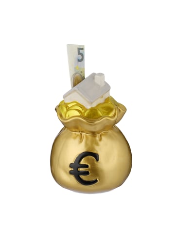 relaxdays 2 x Spardose in Gold