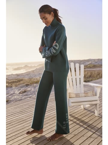 ELBSAND Strickhose in petrol