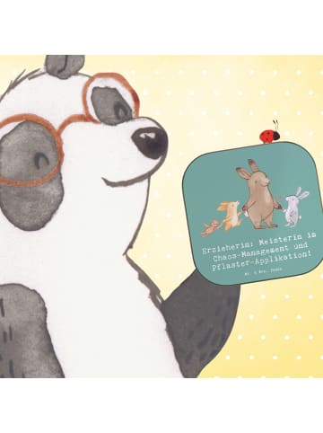 Mr. & Mrs. Panda Flaschenuntersetzer Erzieherin Chaos-Management... in Meeresbrise