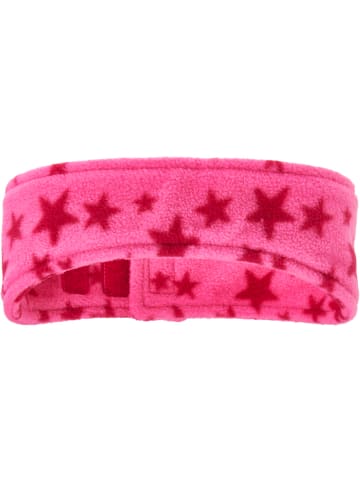 Playshoes Fleece-Stirnband Sterne in Pink