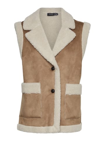 Vero Moda Weste in Tigers Eye