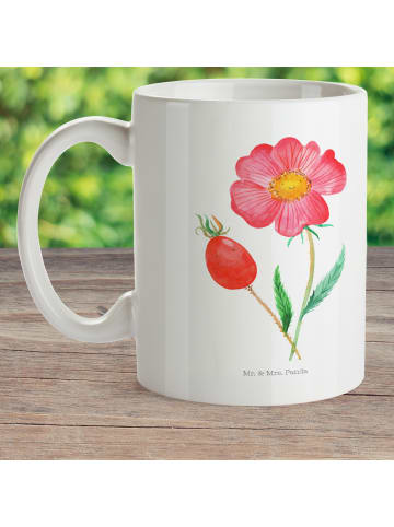 Mr. & Mrs. Panda Kindertasse Blume HageRundunge ohne Spruch in Weiß