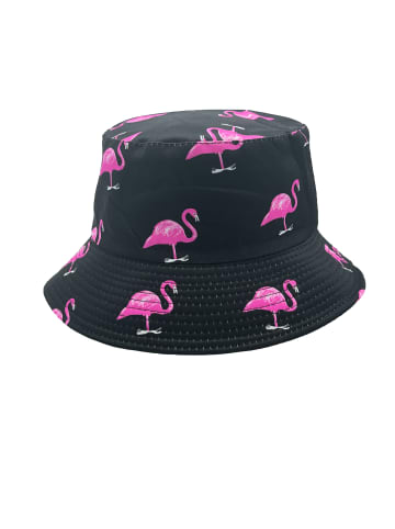 Yuhu Fischerhut Flamingo Schwarz in Mehrfarbig