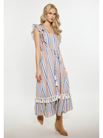 IZIA Damen Kleid in Blau Mehrfarbig