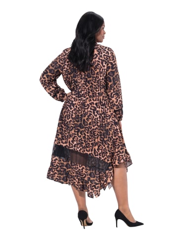 Ulla Popken Midikleid in pinienbraun