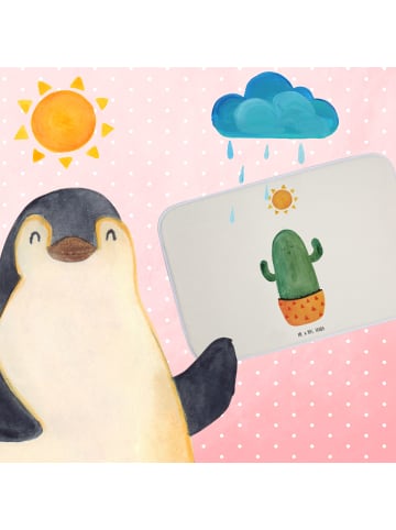 Mr. & Mrs. Panda Badteppich Kaktus Sonne ohne Spruch in Weiß