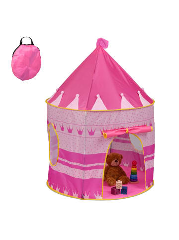 relaxdays Spielzelt "Prinzessin" in Rosa - (H)135 x Ø 100 cm