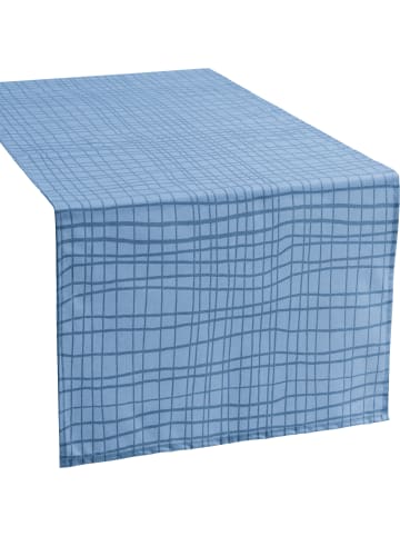 REDBEST Baumwollmischung Tischläufer Pasadena in blau