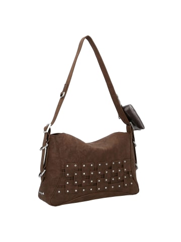 Desigual New Patch Schultertasche 37.5 cm braun