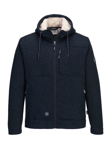 First B Strickfleecejacke in navy melange