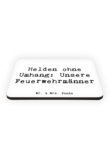 Mr. & Mrs. Panda magnet Spruch Feuerwehrmann Helden mit Spruch in Weiß