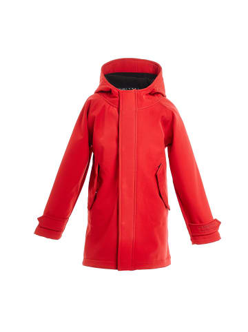 BMS Sailing Wear Hamburger Kindermantel aus Softshell atmungsaktiv in rot