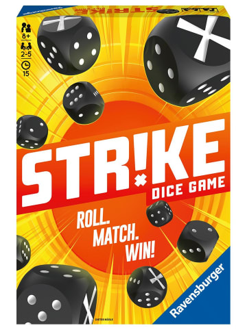 Ravensburger Ravensburger 26840 - Strike, Brettspiel, Mehrfarbiges Würfelspiel für 2-5...