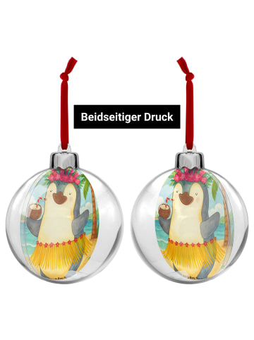 Mr. & Mrs. Panda Christbaumkugel Kunststoff Pinguin Kokosnuss De... in Weiß