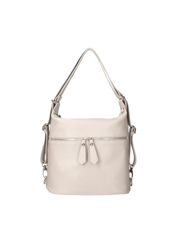 Viola Castellani Umhängetasche in einem Rucksack umwandelbar in LIGHT GREY