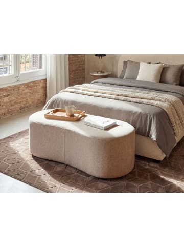 Beliani Ottomane AMAL in Beige - (W) 120 x (H) 41 x (L) 54 cm