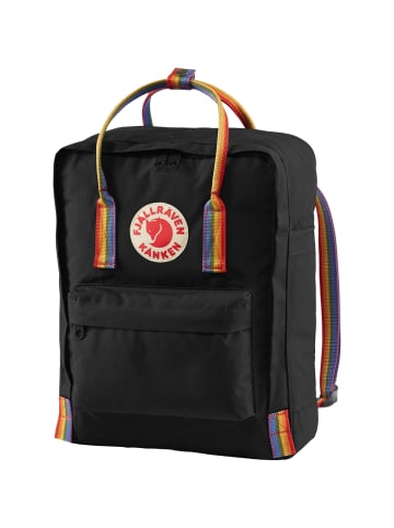 FJÄLLRÄVEN Rucksack Kanken Rainbow in schwarz