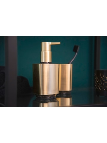 Wenko Zahnputzbecher AURON, golden in Gold, (B) 7 x (H) 10 x (L) 7 cm