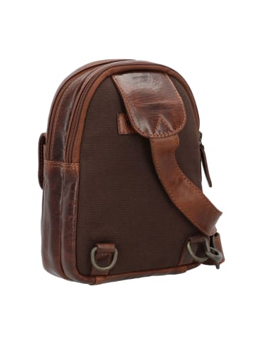 Greenburry Rugged Umhängetasche Leder 17 cm in brown