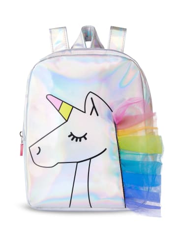 Denokids Rucksack Unicorn Hologram in Grey Metallic