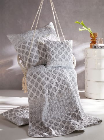 Heine Tagesdecke in weiß-grau