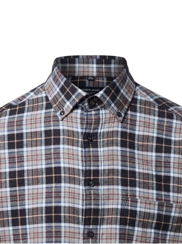Andrew James Flanellhemd in anthrazit blau - 0003