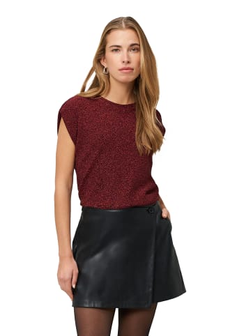 Zero  Glitzer-Shirt mit Rundhalsausschnitt in Cabernet