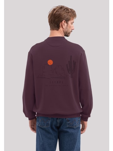 F4NT4STIC Sweatshirt Escape Discover the World Savannah in maroon