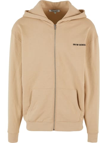 SENSE Zip-Kapuzenpullover in softmocca