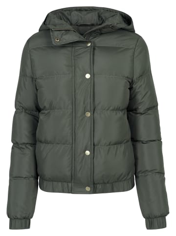 Urban Classics Urban Classics Damen Ladies Hooded Puffer Jacket in dark olive
