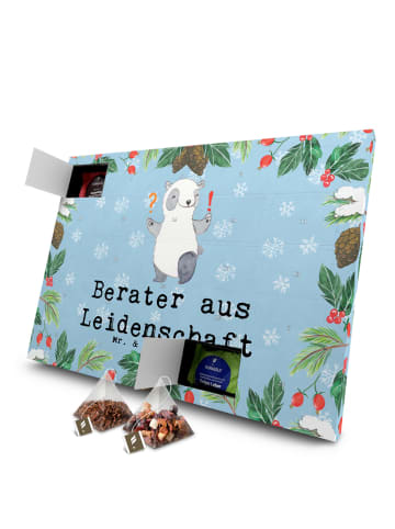 Mr. & Mrs. Panda Adventskalender Berater Leidenschaft mit Spruch in Eisblau