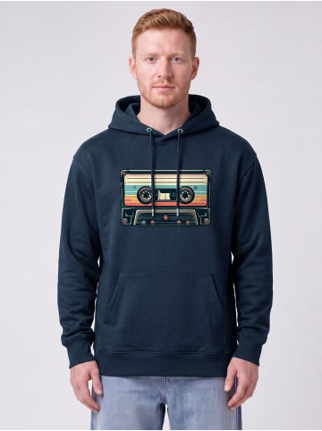 wat? Apparel Sweatshirt Retro Kassette in Dunkelblau