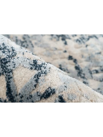 Kayoom Kurzflor Teppich Adela 325 in blau - rechteckig