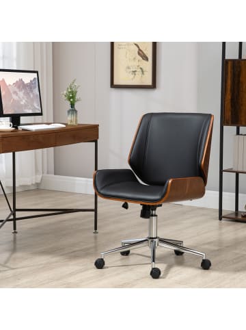 Vinsetto Bürostuhl-53L x 60B x 86-96H cm-Schwarz