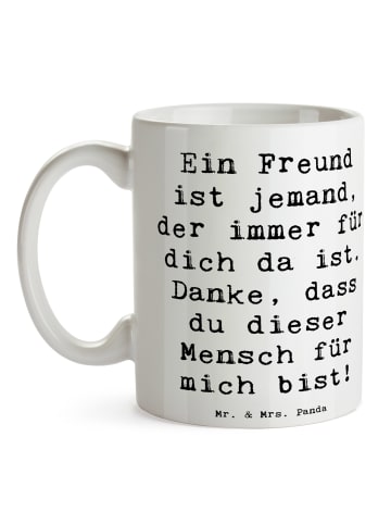 Mr. & Mrs. Panda Tasse Spruch Freund fürs Leben mit Spruch in Weiß