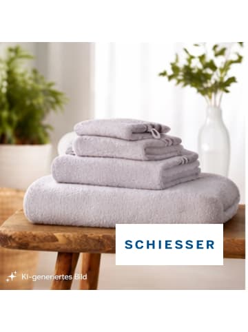 Schiesser Gästetuchset Skyline Color 5-teilig in Hellgrau