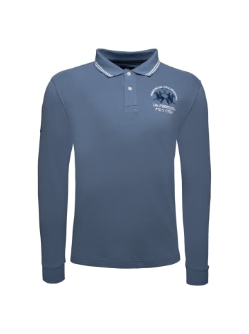 La Martina Langarm-Poloshirt XMP307 XT in hellblau