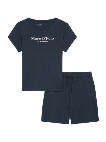 Marc O'Polo Pyjama Mix & Match Cotton in Blau