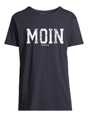Salzhaut Rundhals T-Shirt für Herren in marineblau