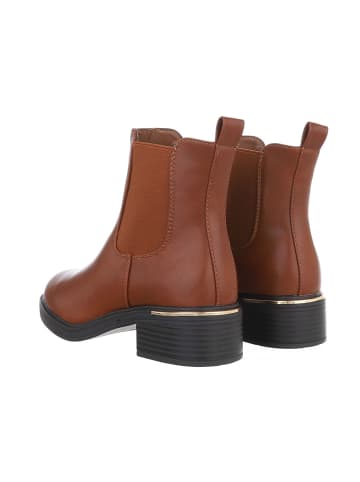 Ital-Design Stiefelette in Camel