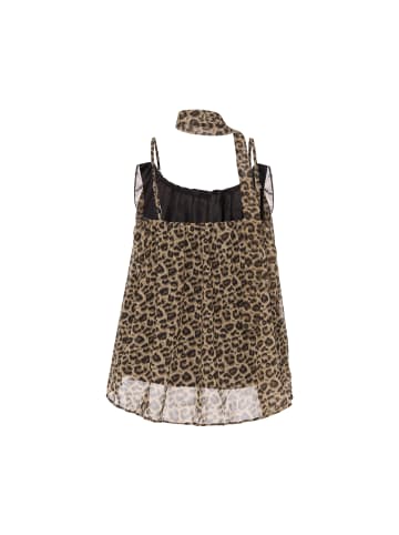 IDONY Women Top in BROWN LEOPARD
