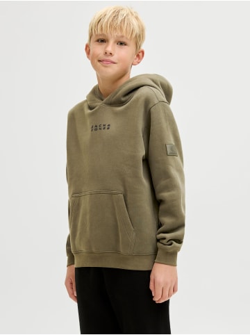 JACK & JONES Junior Kapuzenpullover in Grape Leaf
