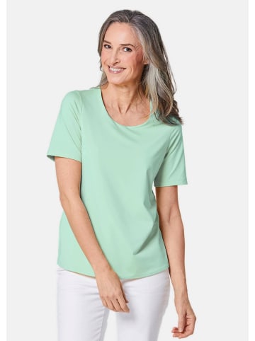 GOLDNER Knitterarmes Shirt mit Elasthan in mintgrün