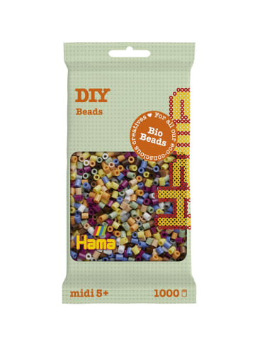 Hama Beutel mit 1000 Bio Midi-Bügelperlen Mix 197 - 10 Farben - ab 5 Jahren
