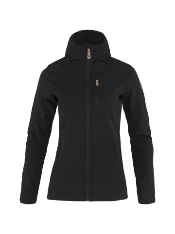 FJÄLLRÄVEN Fleecejacke Keb Fleece Hoodie in Schwarz