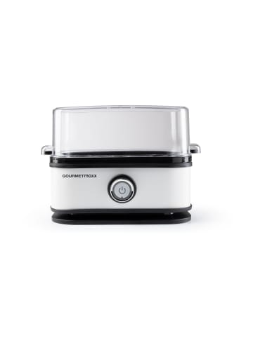 Gourmet Maxx Eierkocher für 6 Eier 400W weiß  Weiß
