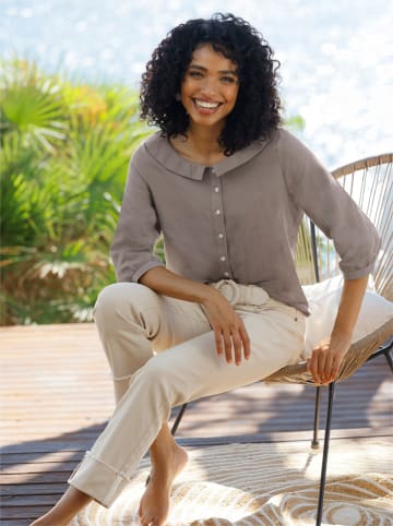 Heine Bluse in dunkeltaupe