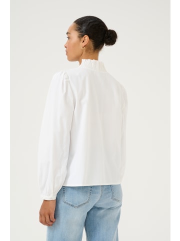 Kaffe Langarm-Bluse KAmaia Regular fit in Chalk